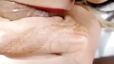 Sexy Desi bhabhi shows off her blowjob XXX talents for webcam chat