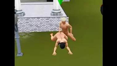 Woman really wants sex from her lover right in the local bar | Porno game