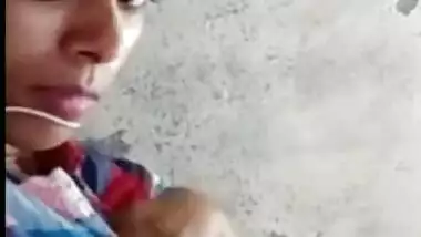 Attractive Desi girl lies on the bed and even flashes her XXX boobs