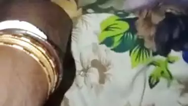 Horny naughty Desi girl exposes breast on camera with XXX lover in bed