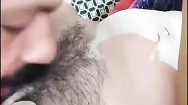 Licking chut of friends wife