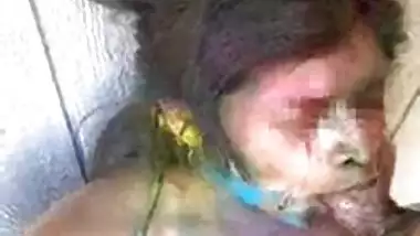 Superhot Banglore Couple gets a bull in HOLI Next level Deepthroat FULL vid low reso