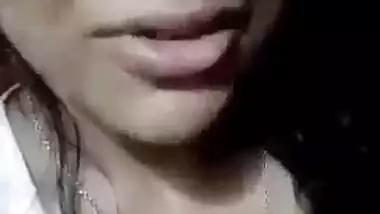 Cute girl showing boobs for lover with Bangla talk