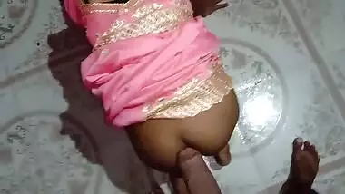 Desi in a pink outfit is excited and hubby hurries to fuck XXX cave