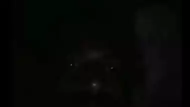 Horny male licks his Desi wife's sweet tits during XXX video call