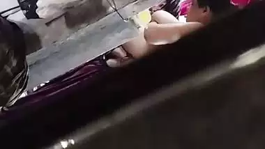 Son captures mom bathing in open backyard viral MMS