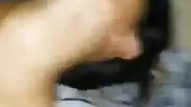 Horny Indian girl tasting big dick of BF