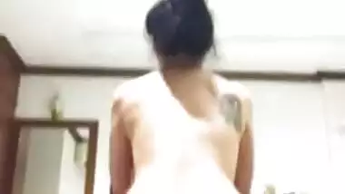 Must watch thick curvy Asian interracial mixed seduces tourist riding dick blowjob handjob cum