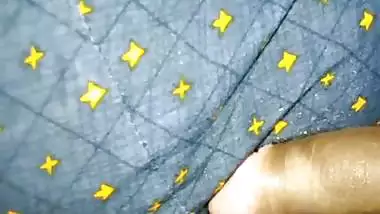 Son touches dick to his mom and cums on her in desi sex MMS