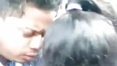 Indian woman kisses her sex partner and allows him to suck XXX nipples