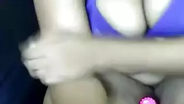 Plump Desi camgirl has fun with some XXX toys in front of webcam