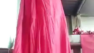 Bold & Beautiful Dehati Girl gets Naked and wears Saree Hairy Armpits & Hairy Pussy