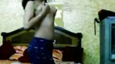 Cute indian girl shows off