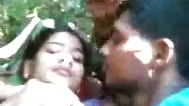 Village Chick Posing With Hairy Pussy