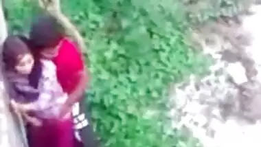 Cheat wife and lover quick doggyfuck during warm may day outdoor, Desi sex mms