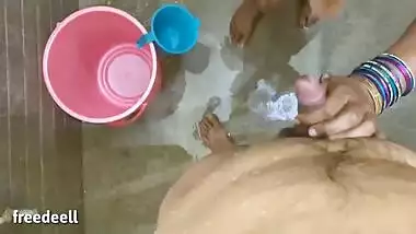 Desi guy takes bath with sister-in-law that has curvy XXX assets