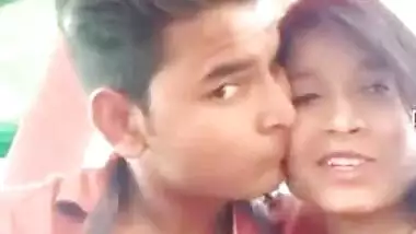 Handsome young man paws Indian's perfect boobs through red dress
