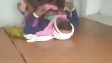 Village aunty boobs press and fucking recorded by other man