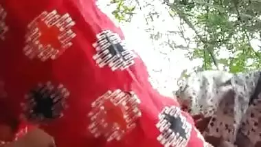 Beautiful village girl fucking with her lover outdoor