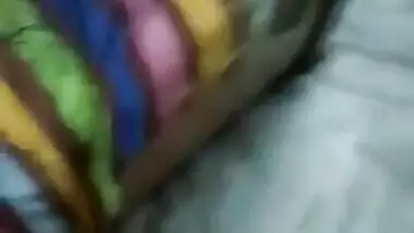 Desi trying a quick doggy with neighbor aunt she was talking over phone