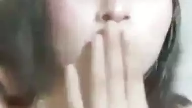 Beautiful girl shoots her desi nude MMS for her lover