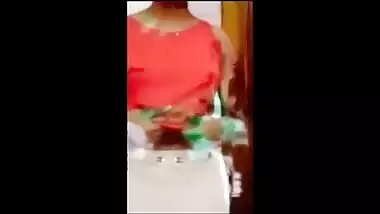 Desi quickly pulls up her T-shirt exposing XXX boobies upon sex request