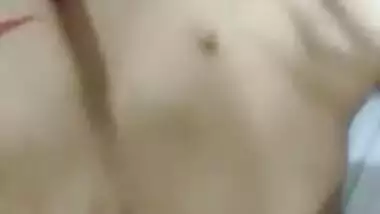 Desi girl pulls top up and XXX fucker touches her sex body parts