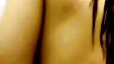 Young pakistani wife taking shower