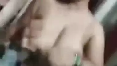 Desi girl has nipples licked by Devar making XXX video for MMS viewers