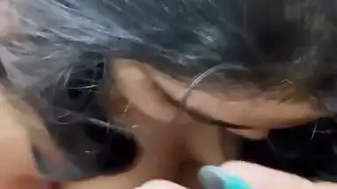 Chubby girlfriend naked jerking condom worn dick