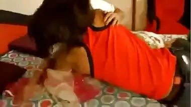 Indian beautiful bhabi boob pressed kissing...