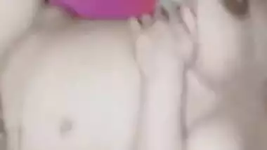 Indian XXX wife with enormous boobs gets hard fucked by her husband MMS