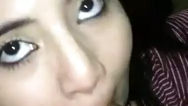 Desi Beautiful girl sucking lover cock