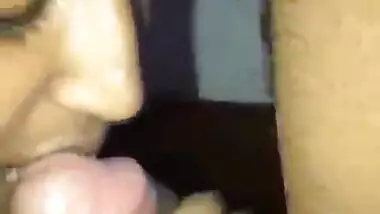 Beautiful and Shy Sri Lankan Girl Giving a Sensual Blowjob to Her Boyfriend