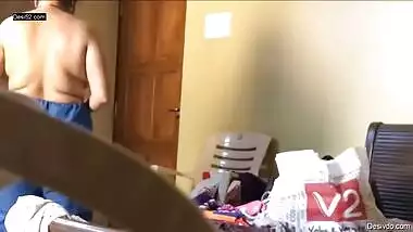 Desi aunty nude dress change