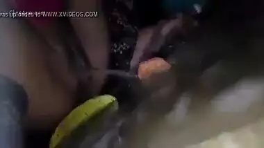 Indian girl pissing night for boyfriend