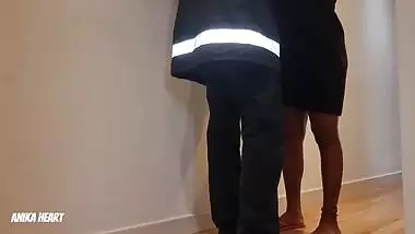 I Dropped The Towel In Front Of The Delivery Man - He Helped Me To Put It Back On