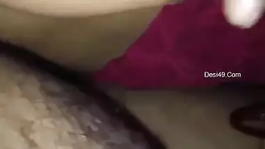 Today Exclusive- Horny Desi Telugu Bhabhi Boob Pressing And Blowjob Part 1