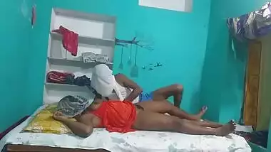 Hot Desi XXX mom in red lingerie waits to be fucked by son's friend