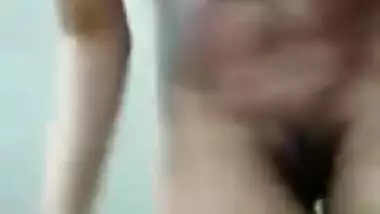 Today Exclusive- Crazy Desi Girl Showing Her Boobs And Pussy On Video Call Part 1