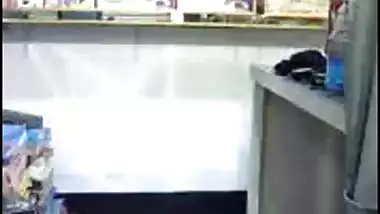 Shop owner having a hot sex with the store girl